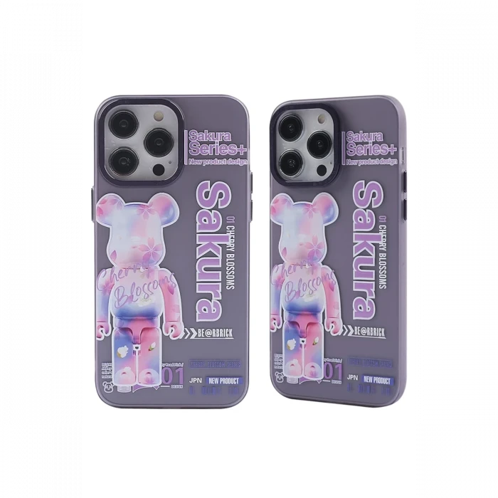 Apple iPhone 14 Pro Kılıf Prada Desenli Kapak - Prada Mor - 1