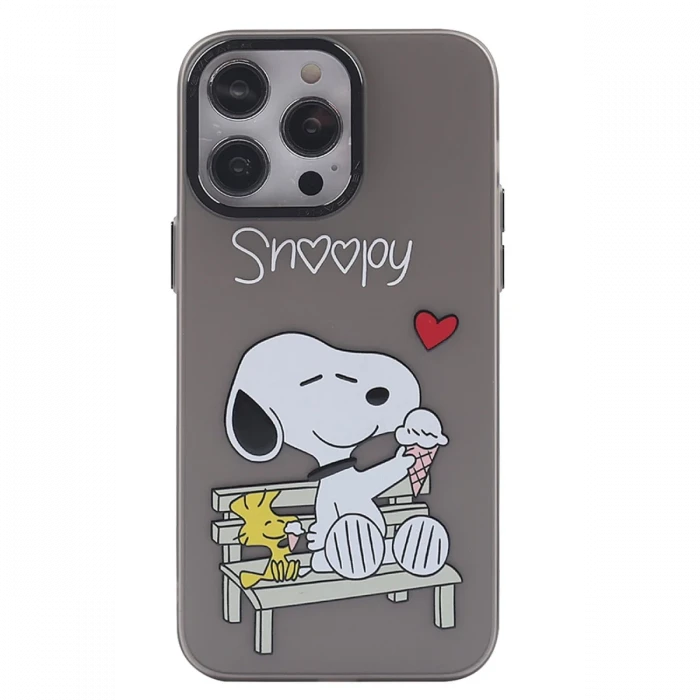 Apple iPhone 14 Pro Kılıf Prada Desenli Kapak - Prada Siyah - 2
