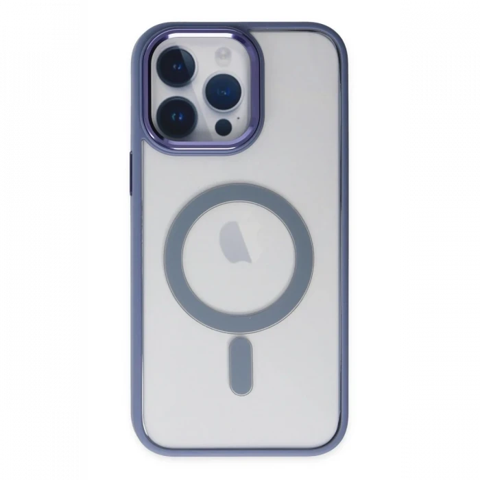 Apple iPhone 14 Pro Kılıf Room Magneticsafe Silikon - Sierra Blue