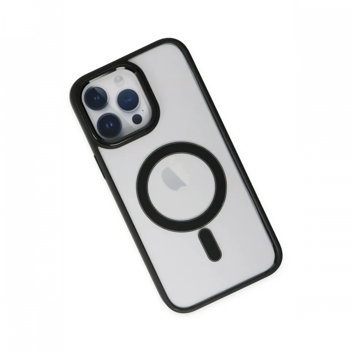 Apple iPhone 14 Pro Kılıf Room Magneticsafe Silikon - Siyah