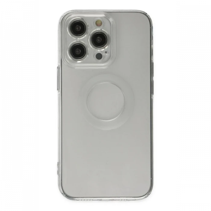 Apple iPhone 14 Pro Kılıf Santa Lens Silikon - Şeffaf