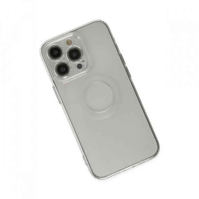 Apple iPhone 14 Pro Kılıf Santa Lens Silikon - Şeffaf