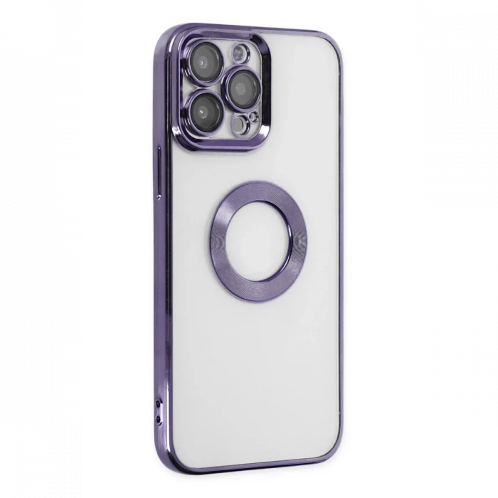 Apple iPhone 14 Pro Kılıf Slot Silikon - Mor