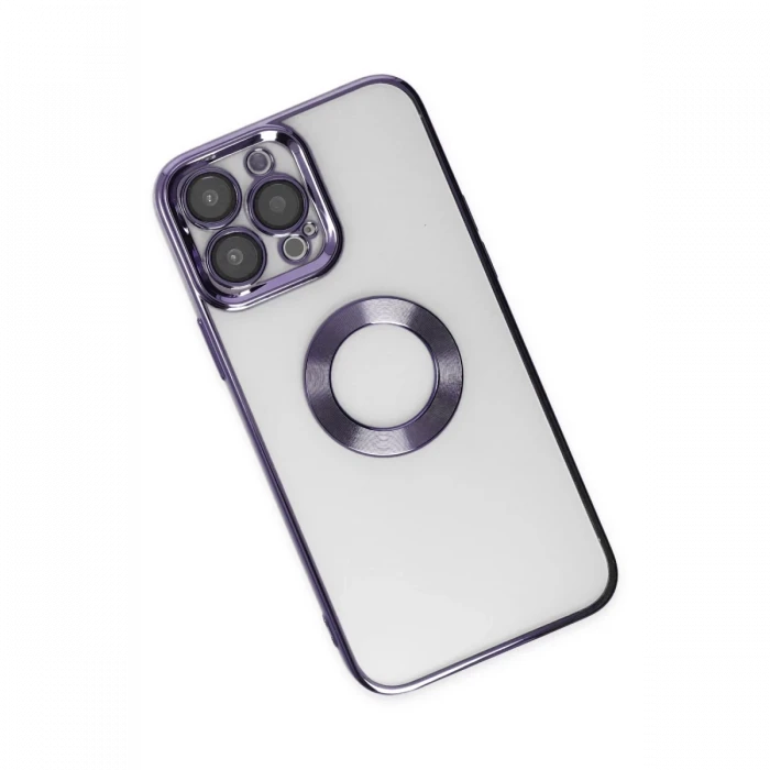 Apple iPhone 14 Pro Kılıf Slot Silikon - Mor