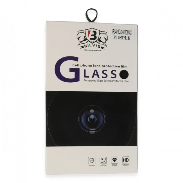 Apple iPhone 14 Pro Max Bilvis Titan Kamera Lens - Derin Mor