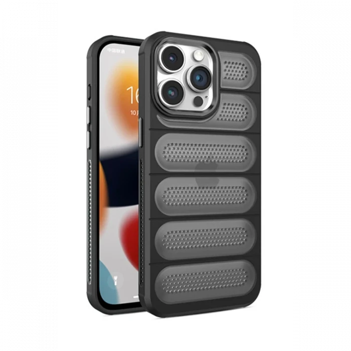 Apple iPhone 14 Pro Max Kılıf Airmax Silikon Kapak - Siyah