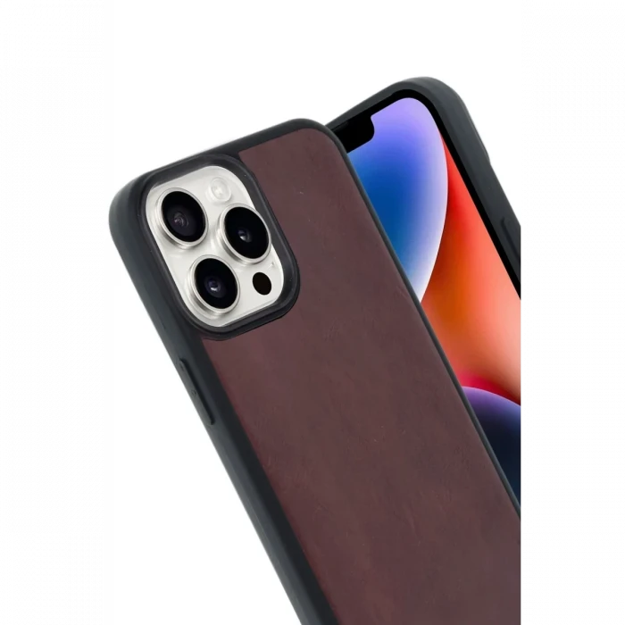 Apple iPhone 14 Pro Max Kılıf Aras Deri Kapak - Bordo