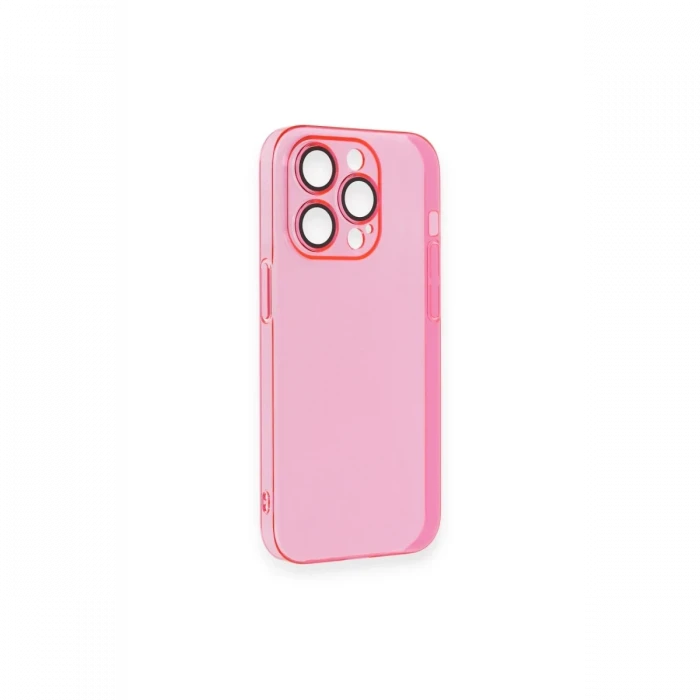 Apple iPhone 14 Pro Max Kılıf Armada Lensli Kapak - Pembe