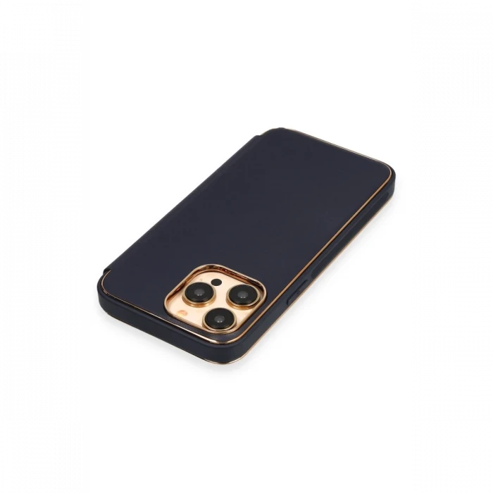 Apple iPhone 14 Pro Max Kılıf Dolpin Kapaklı - Lacivert