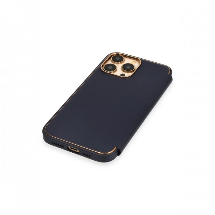 Apple iPhone 14 Pro Max Kılıf Dolpin Kapaklı - Lacivert