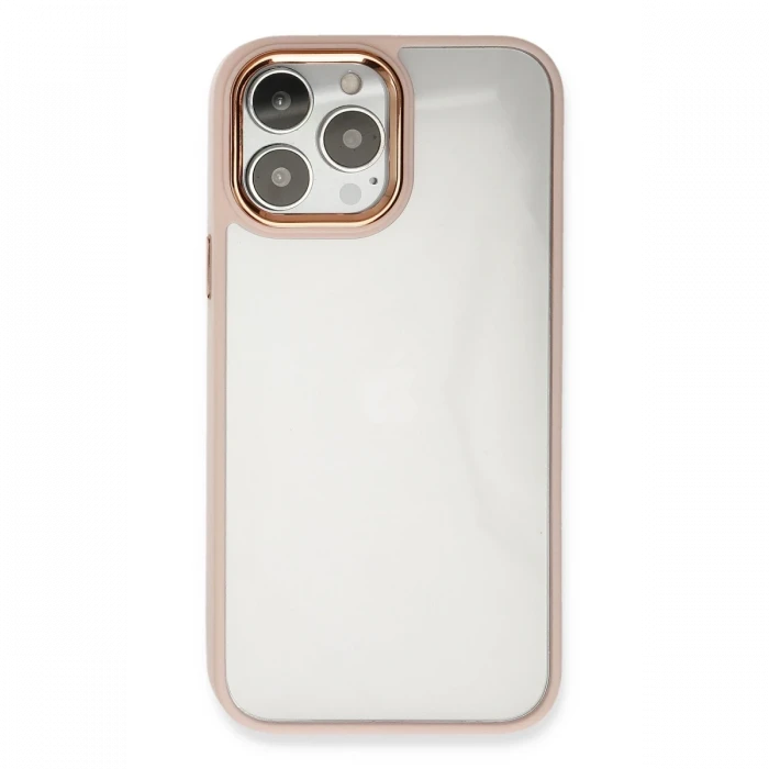 Apple iPhone 14 Pro Max Kılıf Dora Kapak - Pudra