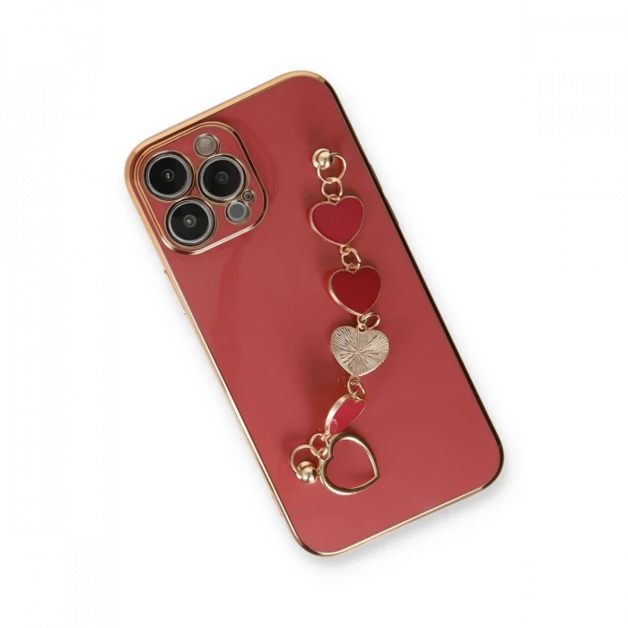 Apple iPhone 14 Pro Max Kılıf Esila Silikon - Kırmızı