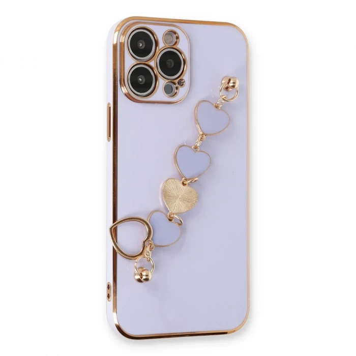 Apple iPhone 14 Pro Max Kılıf Esila Silikon - Lila