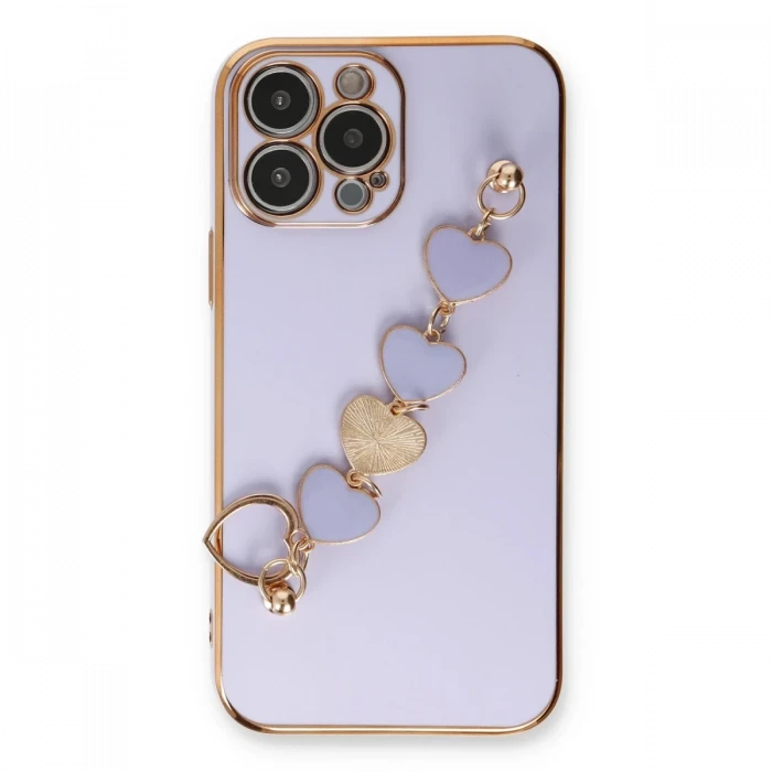 Apple iPhone 14 Pro Max Kılıf Esila Silikon - Lila
