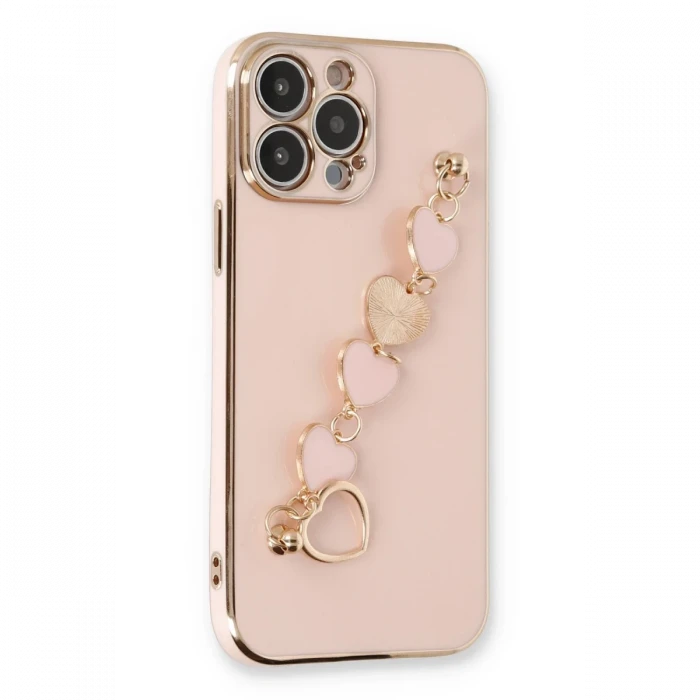 Apple iPhone 14 Pro Max Kılıf Esila Silikon - Pudra