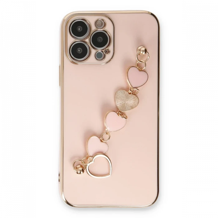 Apple iPhone 14 Pro Max Kılıf Esila Silikon - Pudra