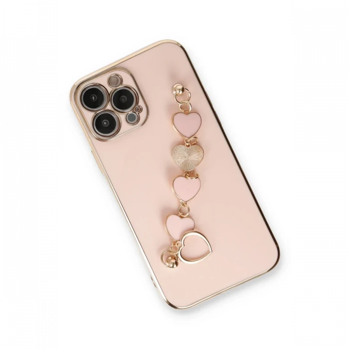 Apple iPhone 14 Pro Max Kılıf Esila Silikon - Pudra