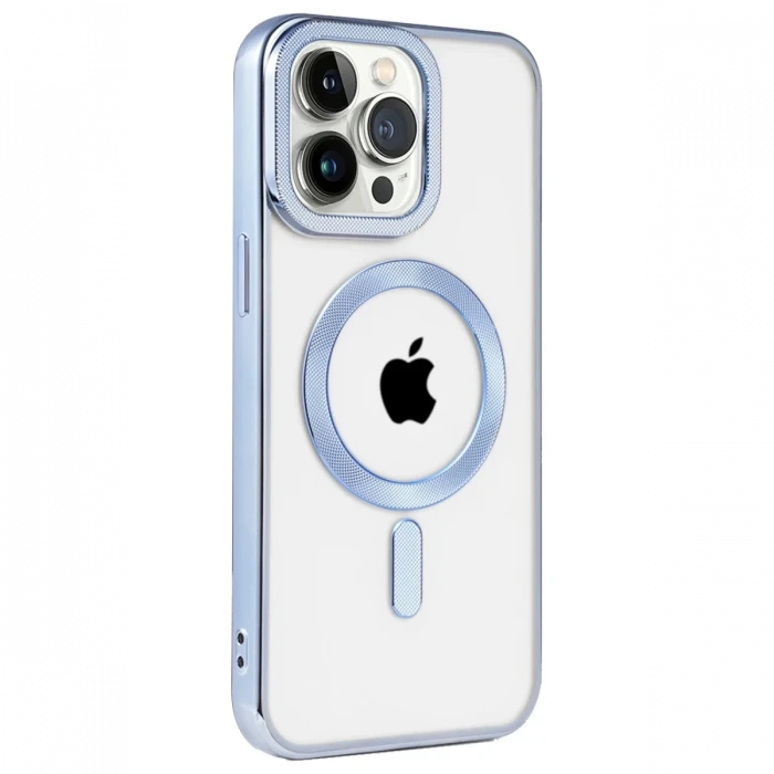 Apple iPhone 14 Pro Max Kılıf Kronos Magsafe Kapak - Sierra Blue