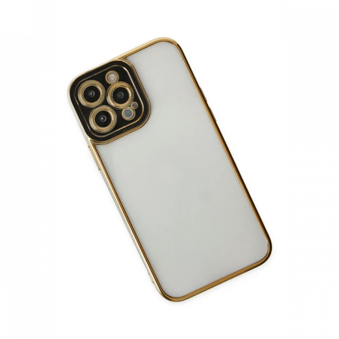 Apple iPhone 14 Pro Max Kılıf Liva Lens Silikon - Siyah