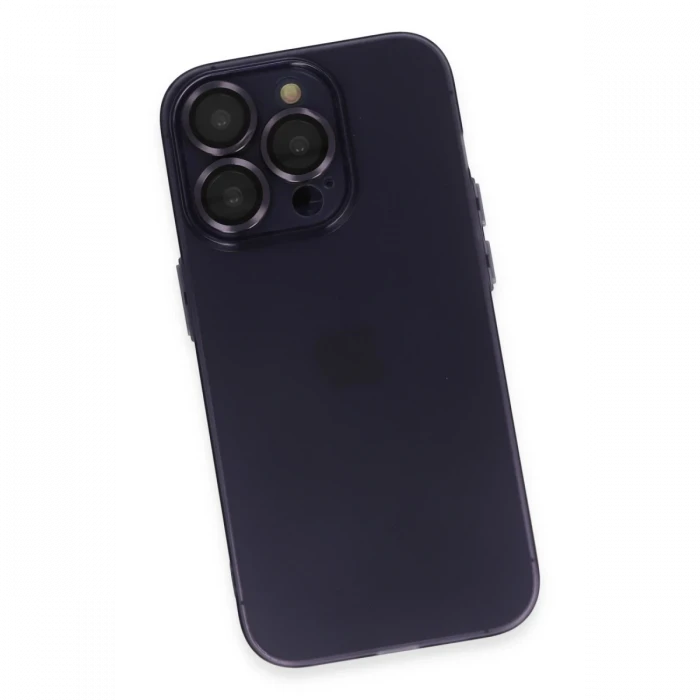 Apple iPhone 14 Pro Max Kılıf Luko Lens Silikon - Siyah