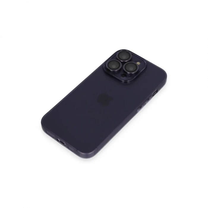 Apple iPhone 14 Pro Max Kılıf Luko Lens Silikon - Siyah