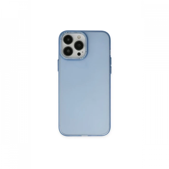 Apple iPhone 14 Pro Max Kılıf Modos Metal Kapak - Mavi