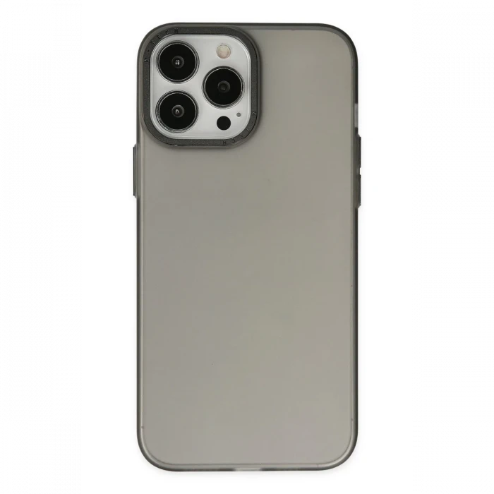 Apple iPhone 14 Pro Max Kılıf Modos Metal Kapak - Siyah