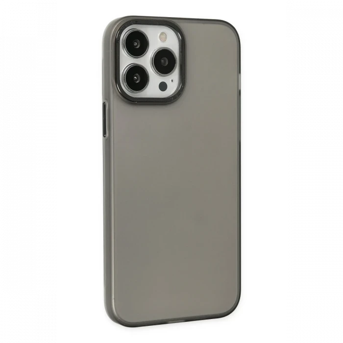 Apple iPhone 14 Pro Max Kılıf Modos Metal Kapak - Siyah