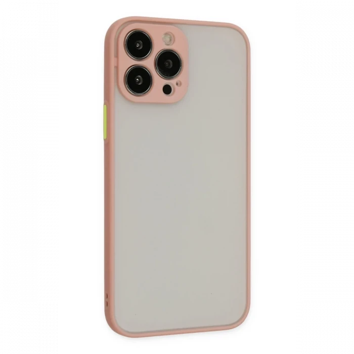 Apple iPhone 14 Pro Max Kılıf Montreal Silikon Kapak - Pembe