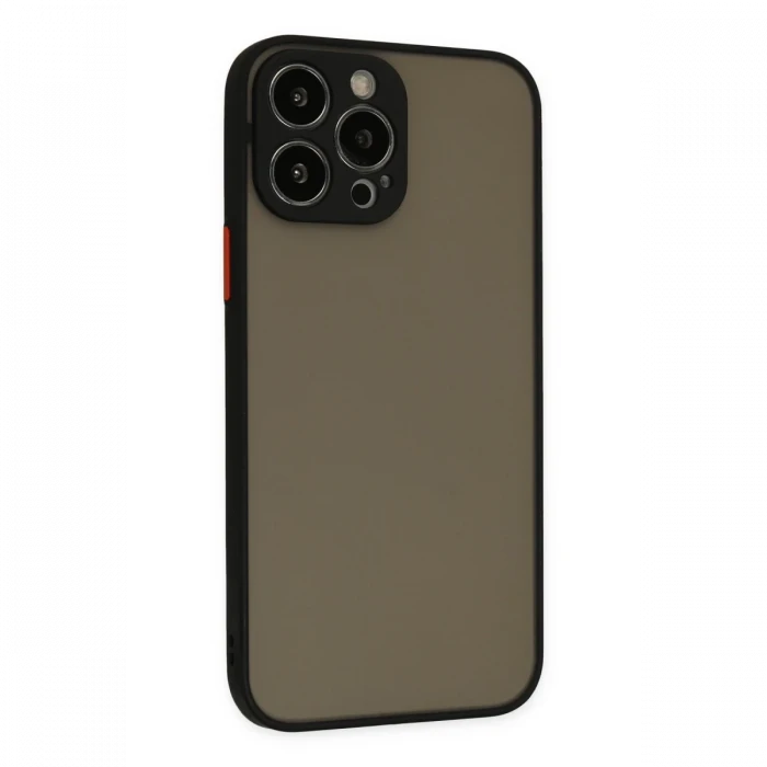 Apple iPhone 14 Pro Max Kılıf Montreal Silikon Kapak - Siyah