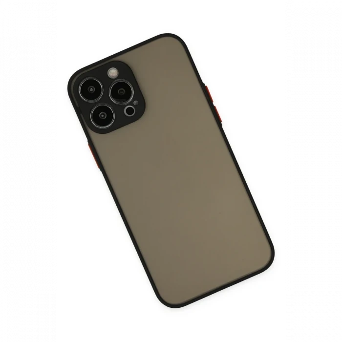 Apple iPhone 14 Pro Max Kılıf Montreal Silikon Kapak - Siyah