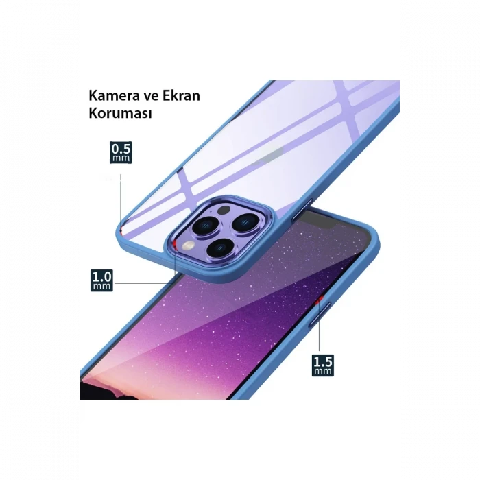 Apple iPhone 14 Pro Max Kılıf Power Silikon - Lila