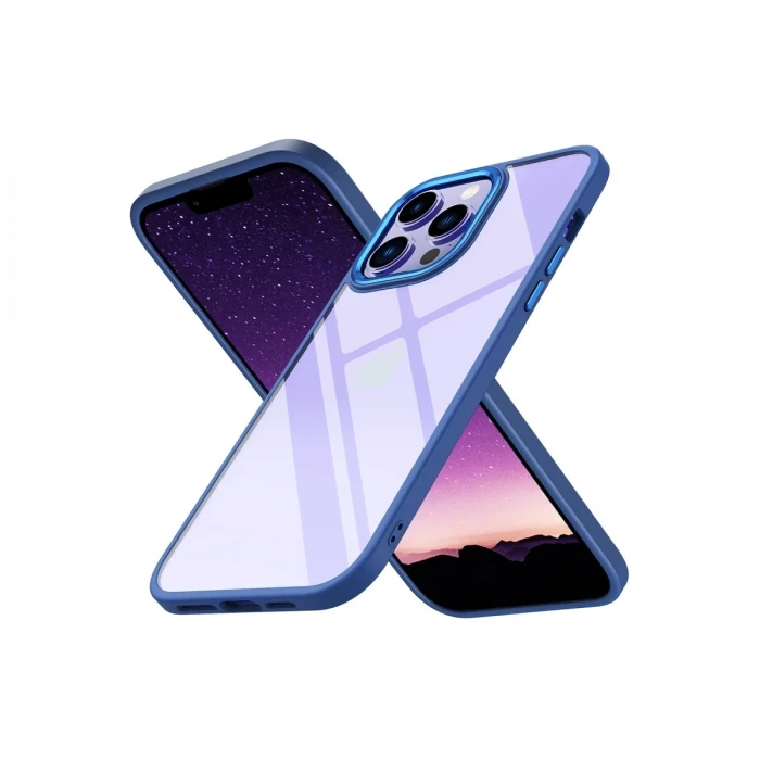 Apple iPhone 14 Pro Max Kılıf Power Silikon - Mavi