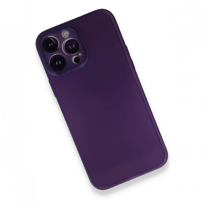 Apple iPhone 14 Pro Max Kılıf PP Ultra İnce Kapak - Mor