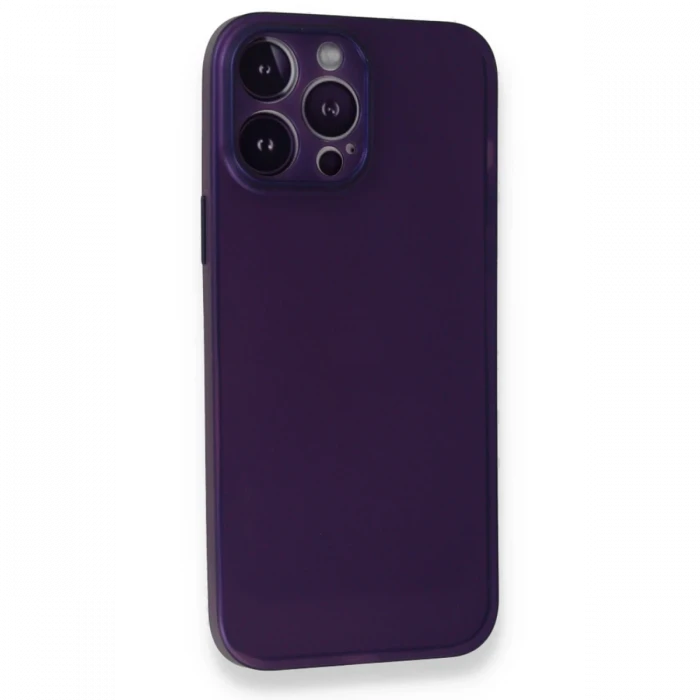 Apple iPhone 14 Pro Max Kılıf PP Ultra İnce Kapak - Mor
