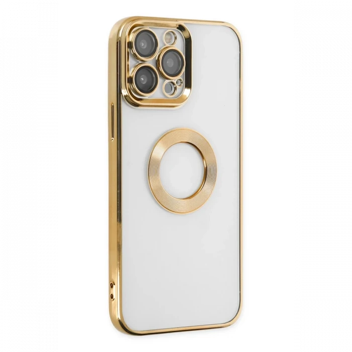 Apple iPhone 14 Pro Max Kılıf Slot Silikon - Gold