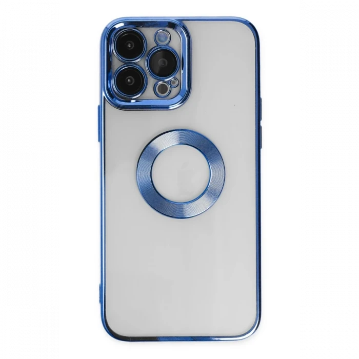Apple iPhone 14 Pro Max Kılıf Slot Silikon - Mavi