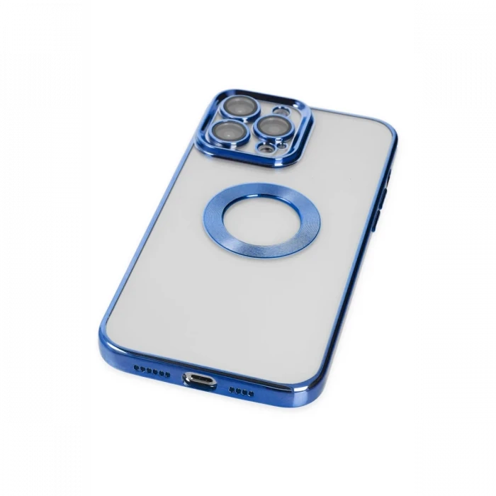Apple iPhone 14 Pro Max Kılıf Slot Silikon - Mavi