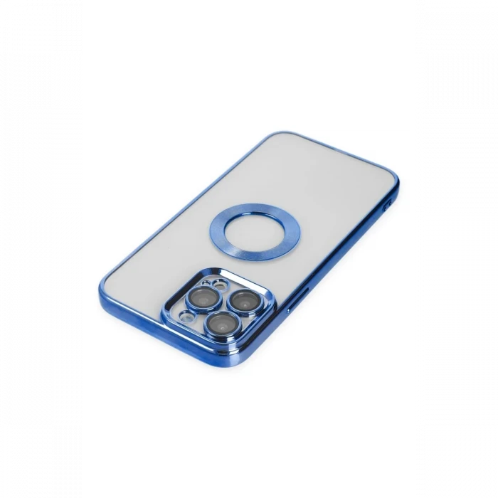 Apple iPhone 14 Pro Max Kılıf Slot Silikon - Mavi