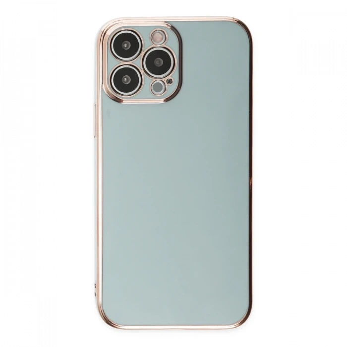 Apple iPhone 14 Pro Max Kılıf Volet Silikon - Açık Yeşil