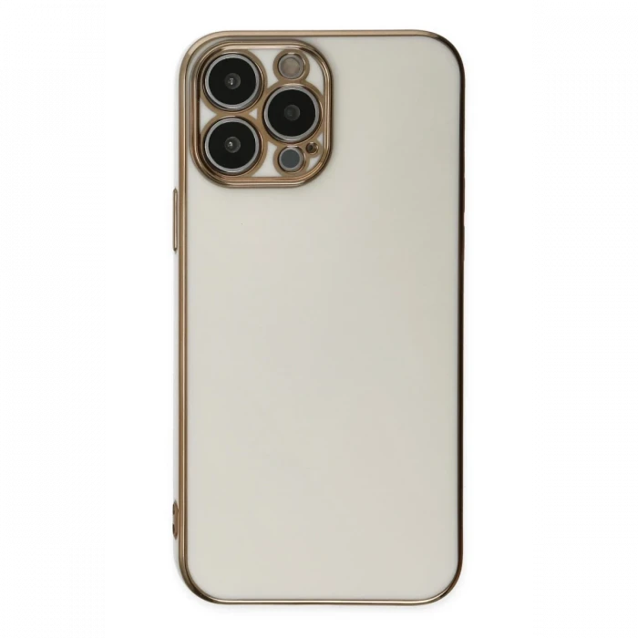 Apple iPhone 14 Pro Max Kılıf Volet Silikon - Beyaz