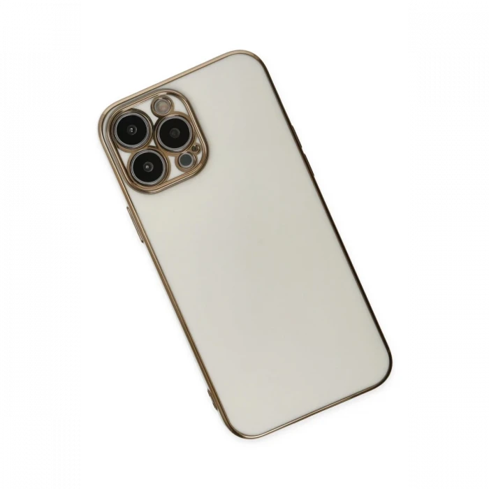 Apple iPhone 14 Pro Max Kılıf Volet Silikon - Beyaz