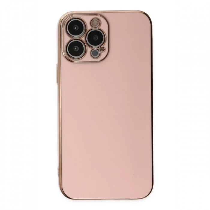 Apple iPhone 14 Pro Max Kılıf Volet Silikon - Pembe