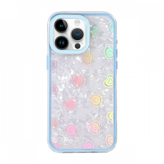 Apple iPhone 14 Pro Max Lumi Desenli Kapak - Mavi