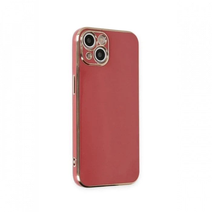 Apple iPhone 15 Kılıf Volet Silikon - Kırmızı