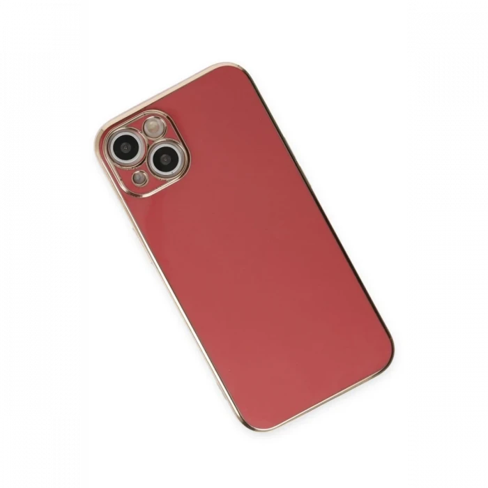 Apple iPhone 15 Kılıf Volet Silikon - Kırmızı