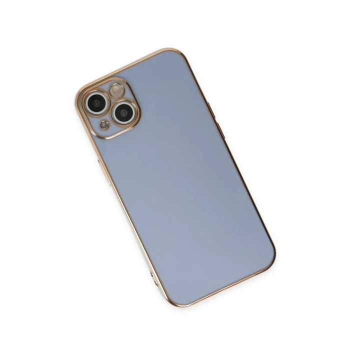 Apple iPhone 15 Kılıf Volet Silikon - Mavi
