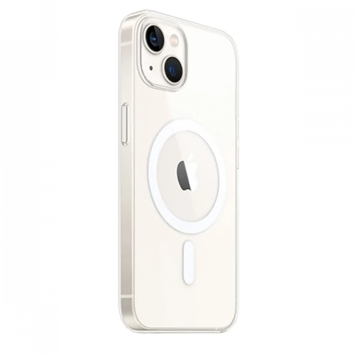 Apple iPhone 15 Plus Kılıf Magneticsafe Şeffaf Silikon - Şeffaf