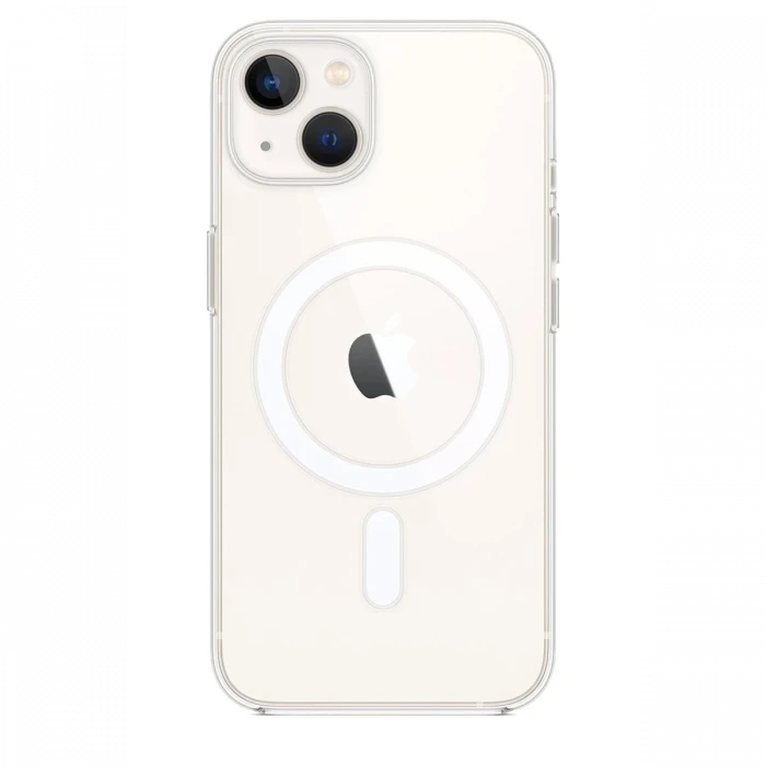 Apple iPhone 15 Plus Kılıf Magneticsafe Şeffaf Silikon - Şeffaf