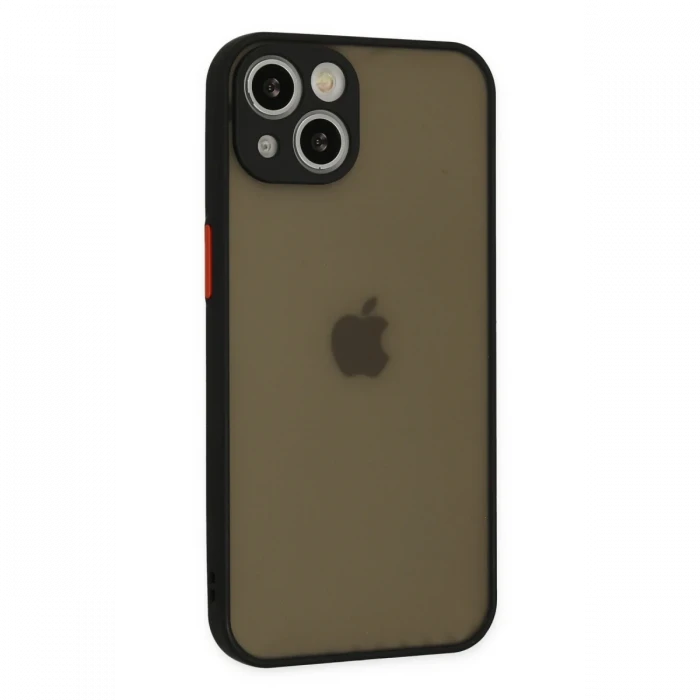 Apple iPhone 15 Plus Kılıf Montreal Silikon Kapak - Siyah